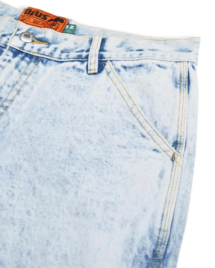 Big Fella Short 8211 Light Blue Wash Men Deus Ex Machina Denim Big Fella Short 8211 Light Blue Wash Men Deus Ex Machina Denim