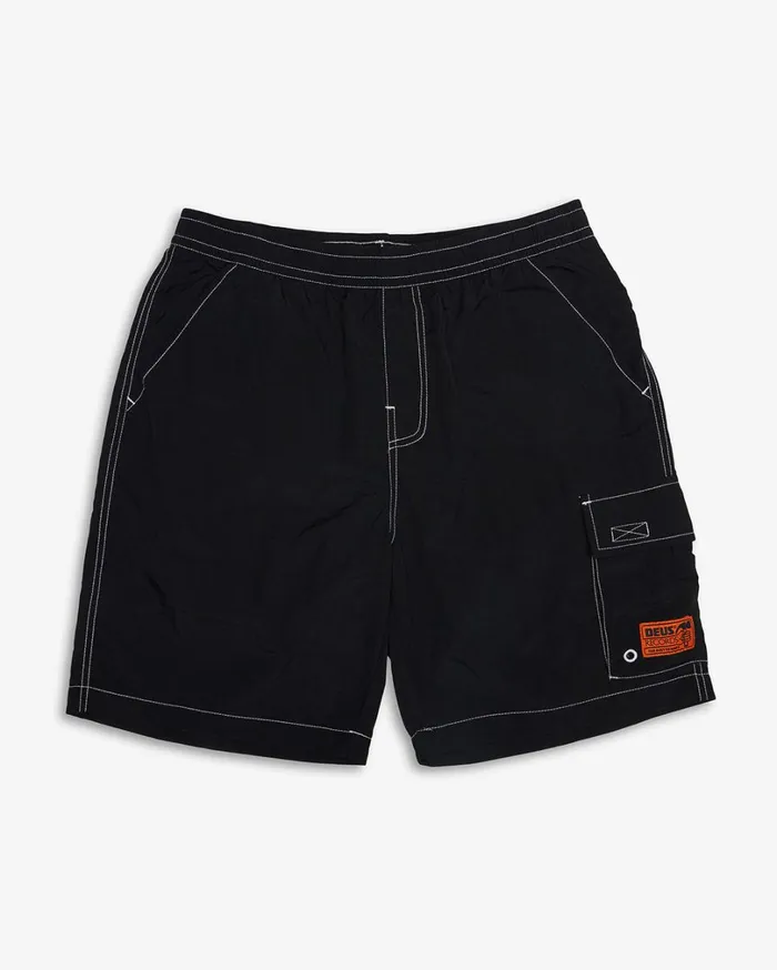 Big Fella Swim Short 8211 Black Men Deus Ex Machina Boardshorts Big Fella Swim Short 8211 Black Men Deus Ex Machina Boardshorts