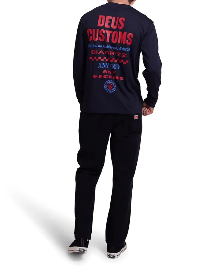 Blanche Long Sleeve Tee 8211 Black Men Deus Ex Machina Tees Blanche Long Sleeve Tee 8211 Black Men Deus Ex Machina Tees