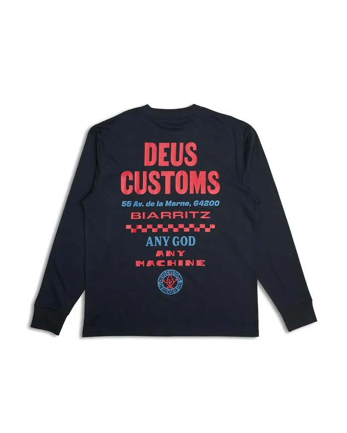 Blanche Long Sleeve Tee 8211 Black Men Deus Ex Machina Tees Blanche Long Sleeve Tee 8211 Black Men Deus Ex Machina Tees