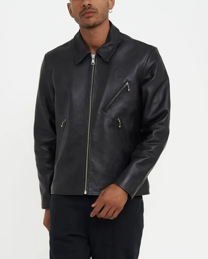 Blizzard Leather Jacket 8211 Black Men Deus Ex Machina Jackets