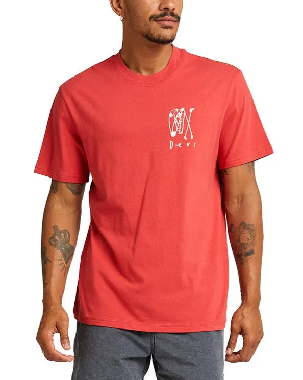 Bobskull Tee 8211 Cranberry Men Deus Ex Machina Tees