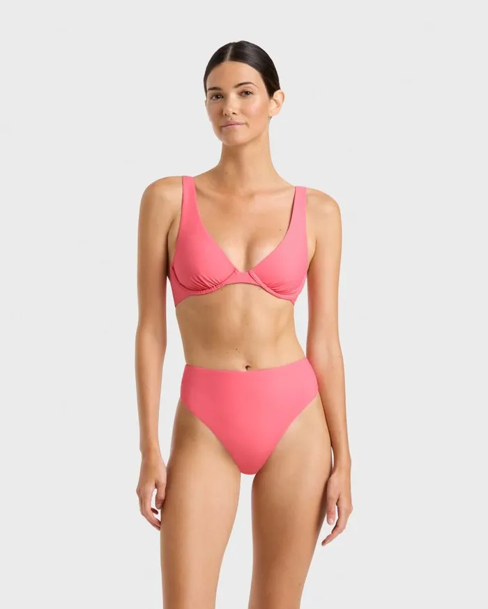 BONDI BORN Bikini Bottoms Fern Bikini Bottom 8211 Rose 8211 Women
