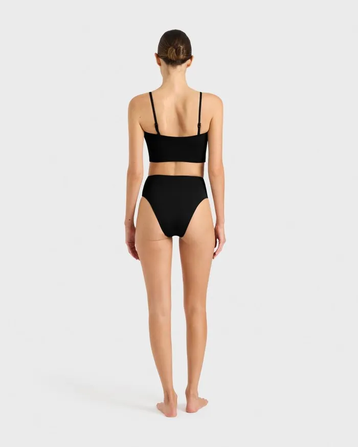 BONDI BORN Bikini Bottoms Poppy Bikini Bottom 8211 Black 8211 Women