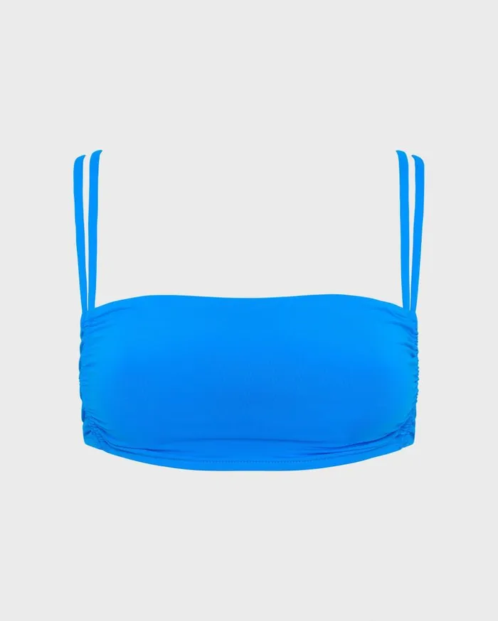 BONDI BORN Bikini Tops Ari Bikini Top 8211 Cyan 8211 Women