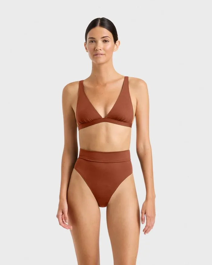 BONDI BORN Bikini Tops Aurelie Bikini Top 8211 Copper 8211 Women