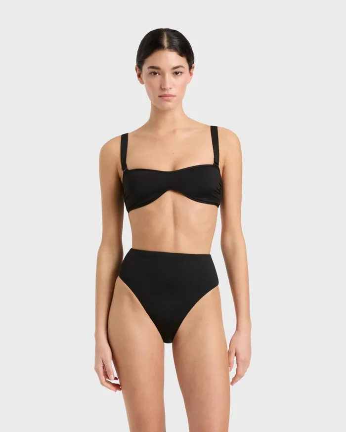 BONDI BORN Bikini Tops Birdie Bikini Top 8211 Black 8211 Women
