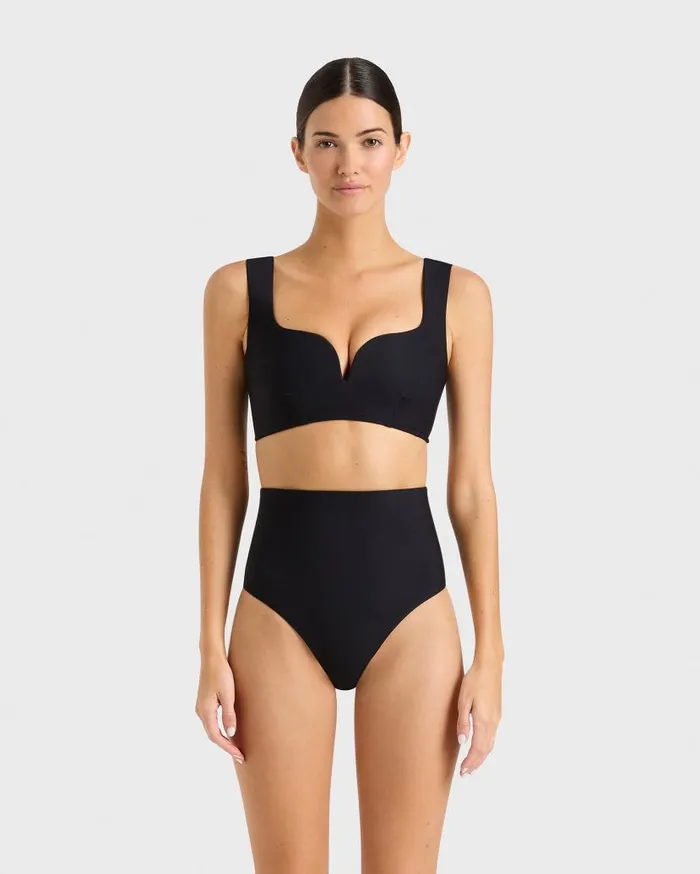 BONDI BORN Bikini Tops Ellie Bikini Top EF 8211 Black 8211 Women