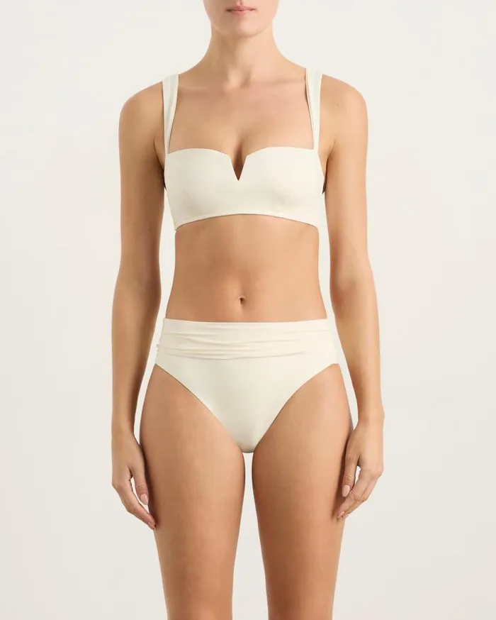 BONDI BORN Bikini Tops Evie Bikini Top 8211 Pearl 8211 Women