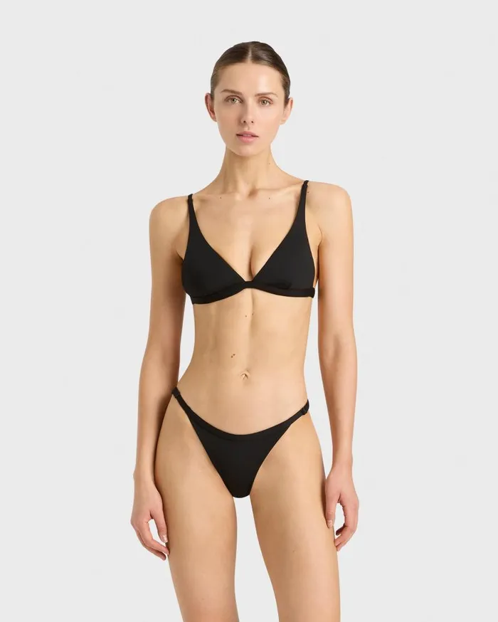BONDI BORN Bikini Tops Lana Bikini Top 8211 Black 8211 Women