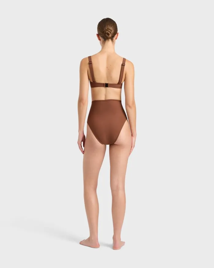BONDI BORN Bikini Tops Lori Bikini Top 8211 Cocoa 8211 Women