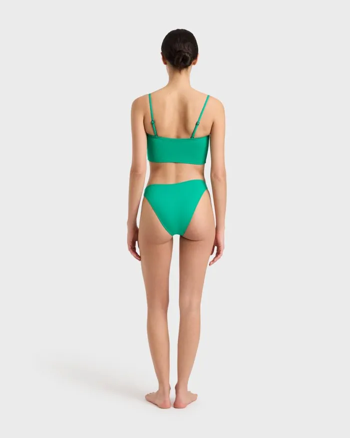 BONDI BORN Bikini Tops Sandy Bikini Top 8211 Emerald 8211 Women