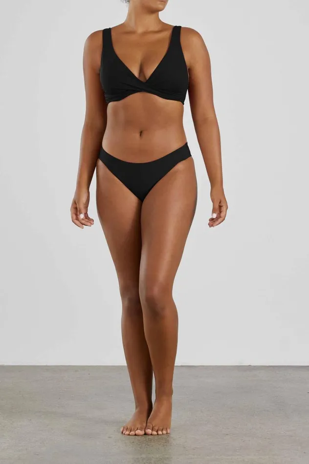 BONDI BORN Bikini Tops Wren Bikini Top 8211 Black 8211 Women
