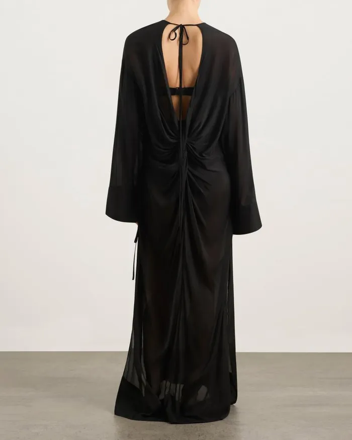 BONDI BORN Cover Ups Cremona Twist Back Tunic 8211 Black 8211 Women
