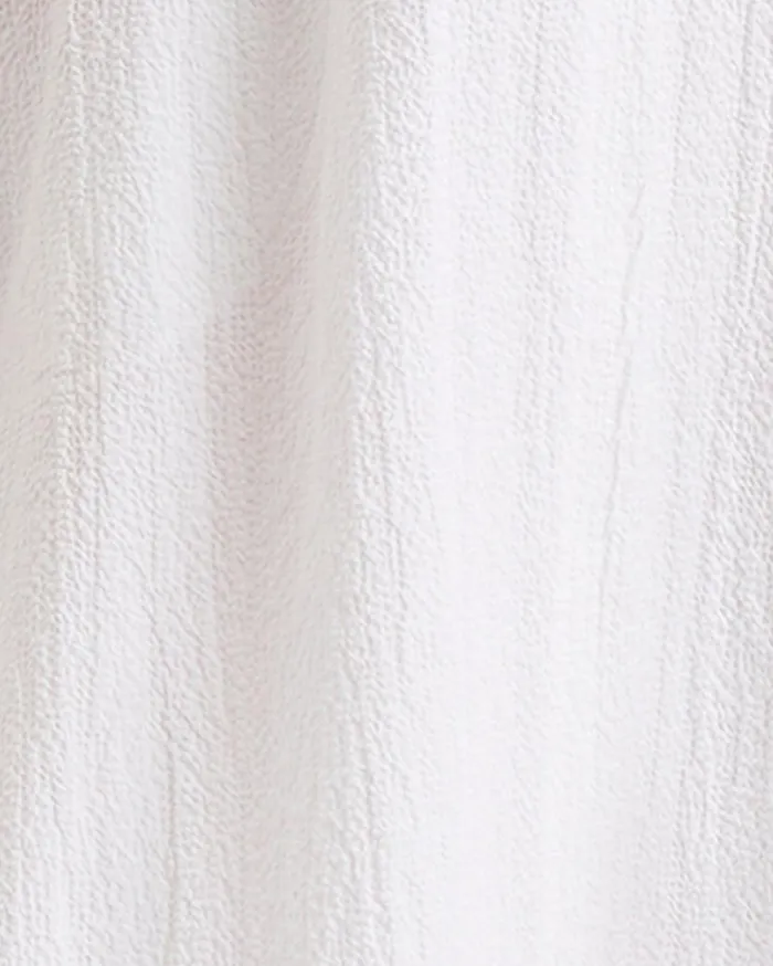 BONDI BORN Cover Ups Hastings Organic Cotton Mini Wrap Dress 8211 White 8211 Women