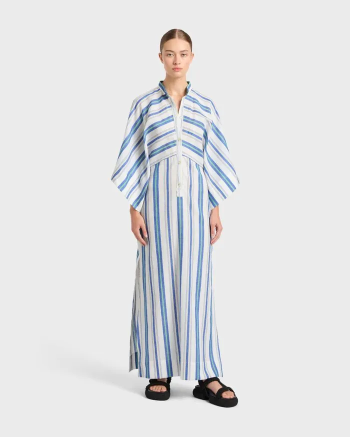 BONDI BORN Dresses Arezzo Caftan Dress 8211 Lapis 8211 Women