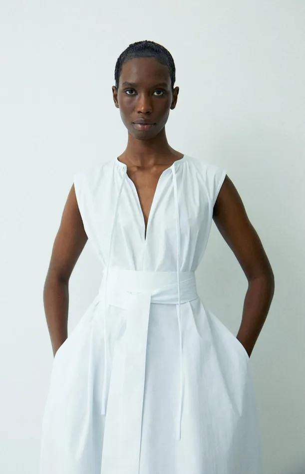 BONDI BORN Dresses Bayonne Long Dress 8211 White 8211 Women