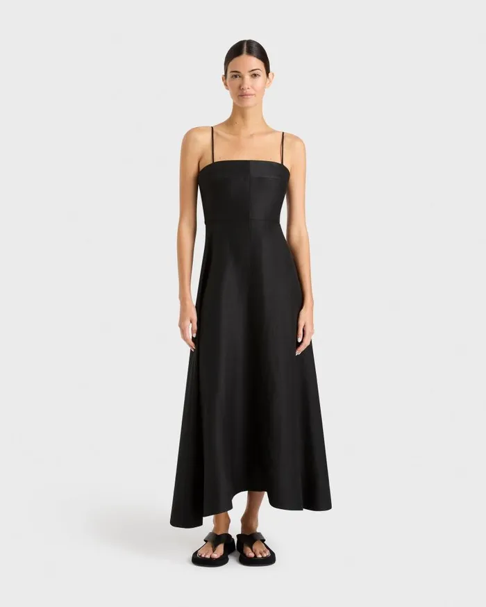 BONDI BORN Dresses Bormio Flared Dress 8211 Black 8211 Women