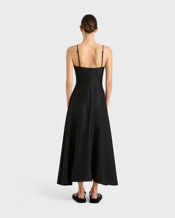 BONDI BORN Dresses Bormio Flared Dress 8211 Black 8211 Women