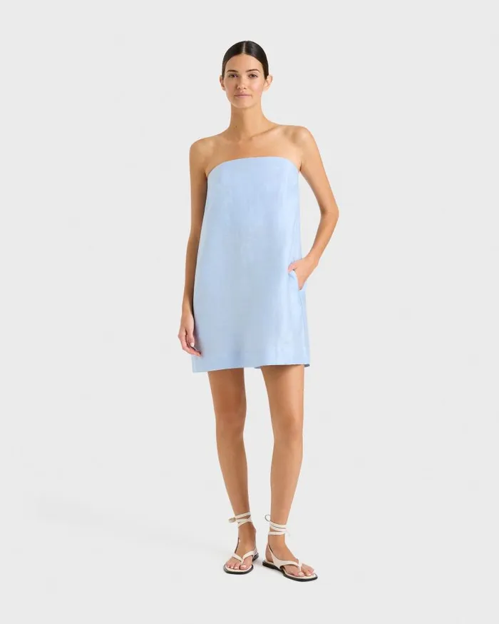 BONDI BORN Dresses Bormio Strapless Mini Dress 8211 Horizon 8211 Women