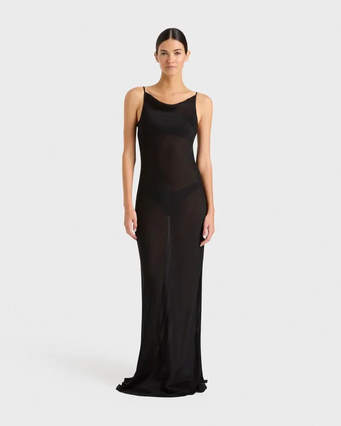BONDI BORN Dresses Cremona Bias Slip Dress 8211 Black 8211 Women