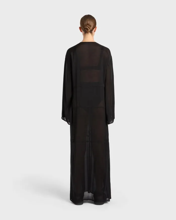 BONDI BORN Dresses Cremona TieFront Maxi Coverup 8211 Black 8211 Women
