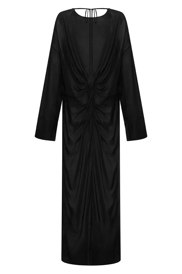 BONDI BORN Dresses Cremona Twist Back Tunic 8211 Black 8211 Women