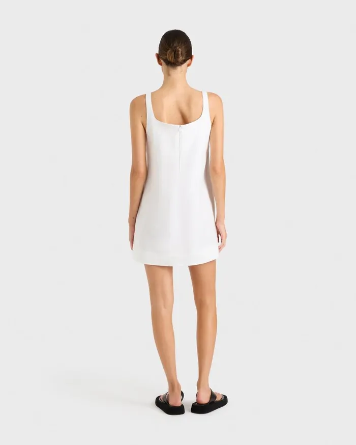 BONDI BORN Dresses Delphi Aline Mini Dress 8211 White 8211 Women BONDI BORN Dresses Delphi Aline Mini Dress 8211 White 8211 Women