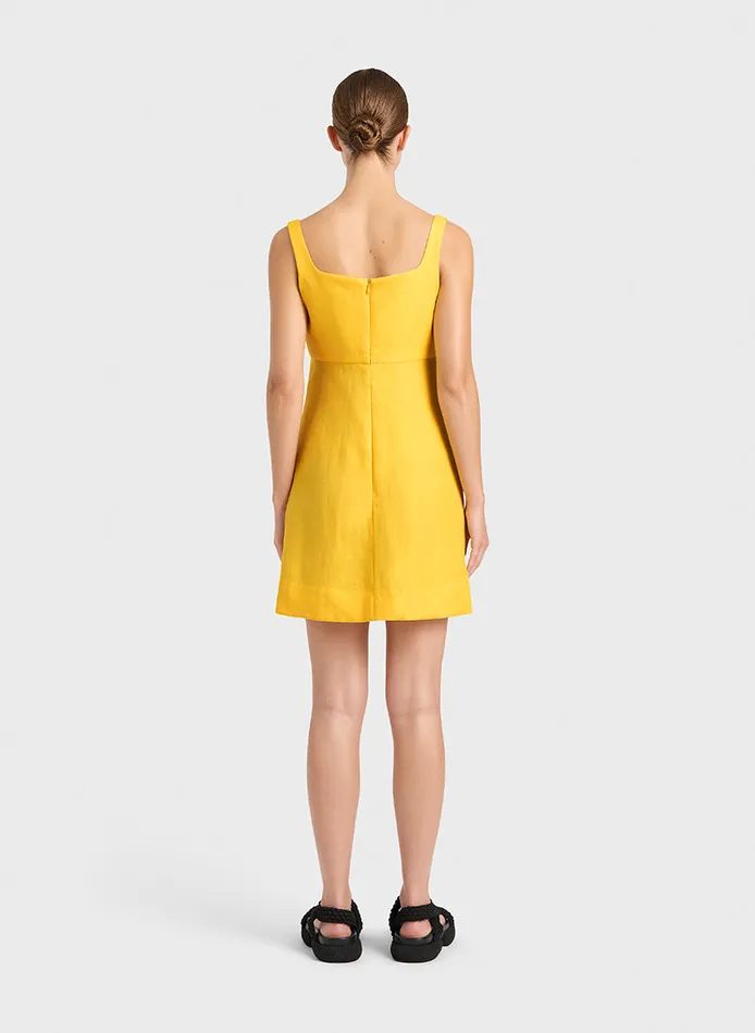 BONDI BORN Dresses Delphi Empire Mini Dress 8211 Daffodil 8211 Women BONDI BORN Dresses Delphi Empire Mini Dress 8211 Daffodil 8211 Women
