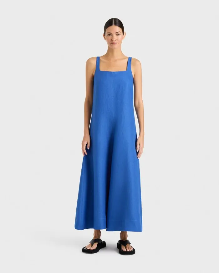BONDI BORN Dresses Delphi Flared Maxi Dress 8211 Sapphire 8211 Women