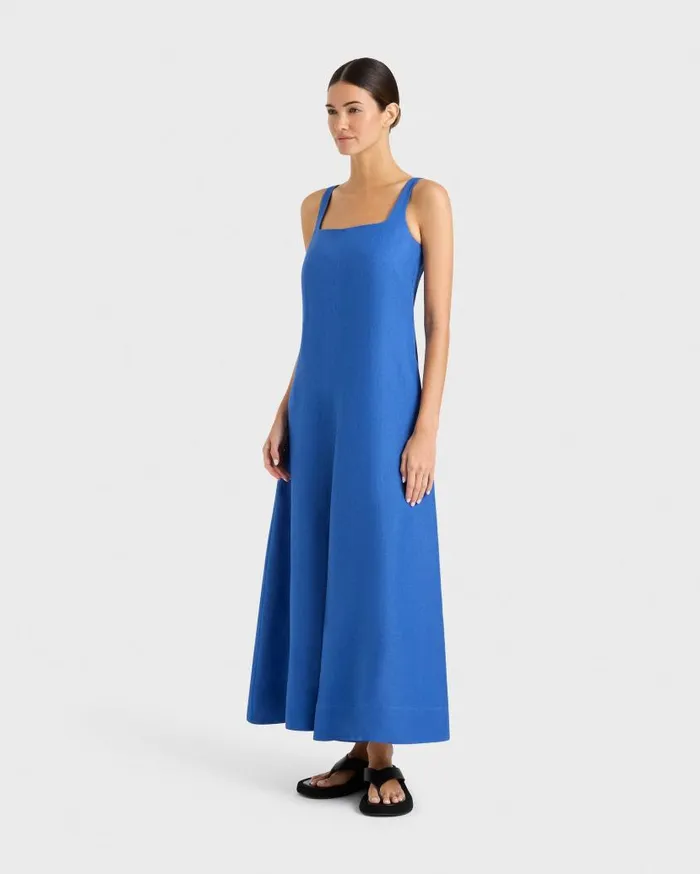 BONDI BORN Dresses Delphi Flared Maxi Dress 8211 Sapphire 8211 Women