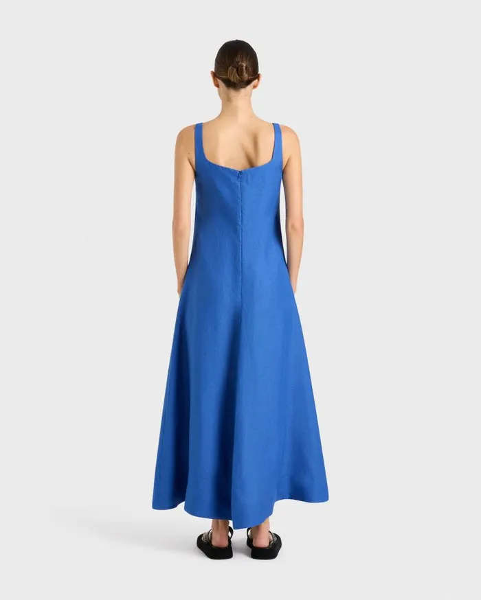 BONDI BORN Dresses Delphi Flared Maxi Dress 8211 Sapphire 8211 Women