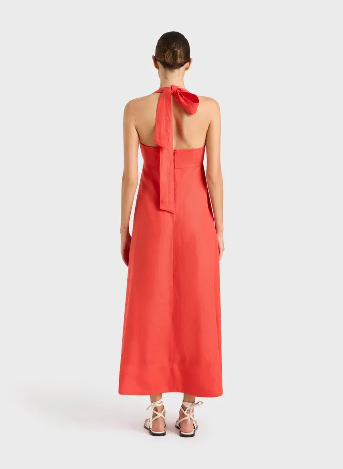 BONDI BORN Dresses Delphi Halter Maxi Dress 8211 Scarlet 8211 Women BONDI BORN Dresses Delphi Halter Maxi Dress 8211 Scarlet 8211 Women