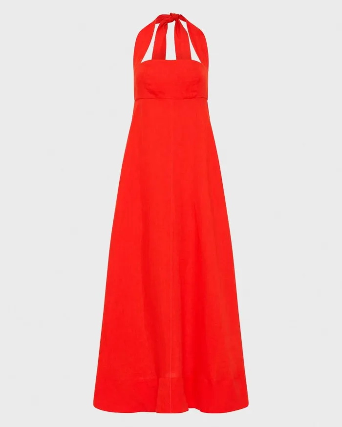 BONDI BORN Dresses Delphi Halter Maxi Dress 8211 Scarlet 8211 Women BONDI BORN Dresses Delphi Halter Maxi Dress 8211 Scarlet 8211 Women