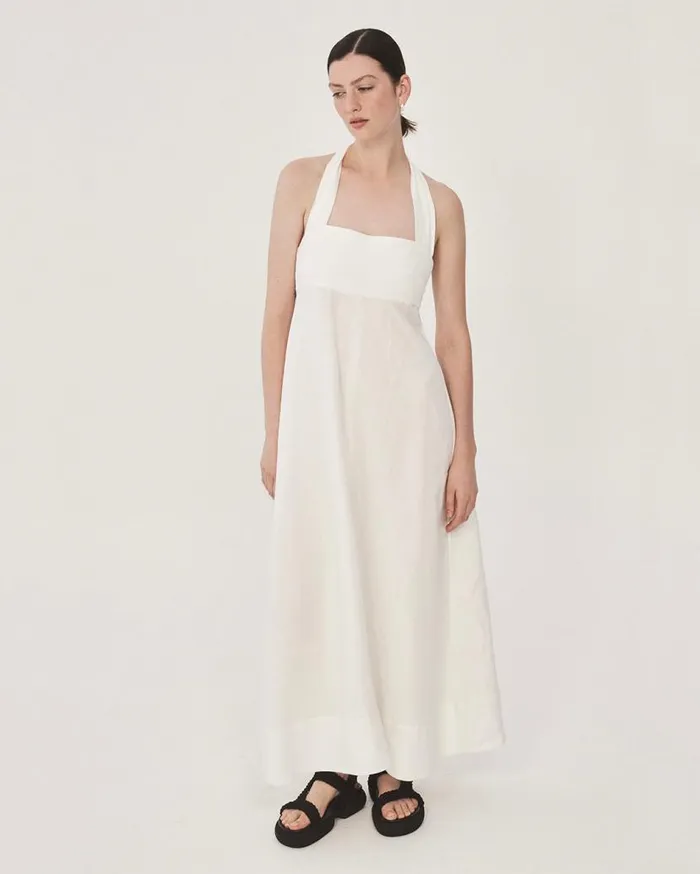 BONDI BORN Dresses Delphi Halter Maxi Dress 8211 White 8211 Women BONDI BORN Dresses Delphi Halter Maxi Dress 8211 White 8211 Women