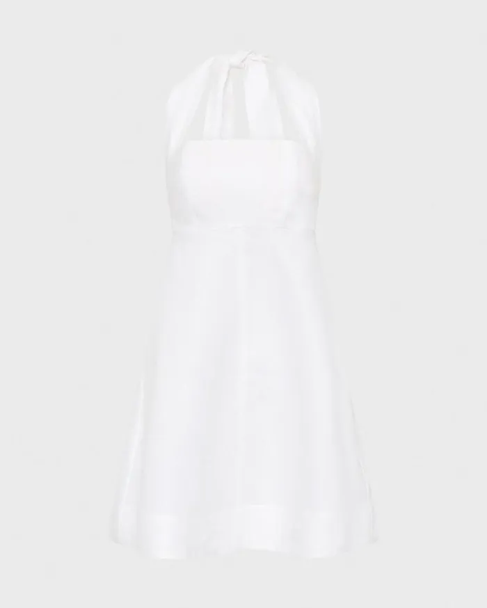 BONDI BORN Dresses Delphi Halter Mini Dress 8211 White 8211 Women BONDI BORN Dresses Delphi Halter Mini Dress 8211 White 8211 Women