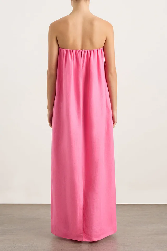 BONDI BORN Dresses Delphi Strapless Maxi Dress 8211 Rose 8211 Women
