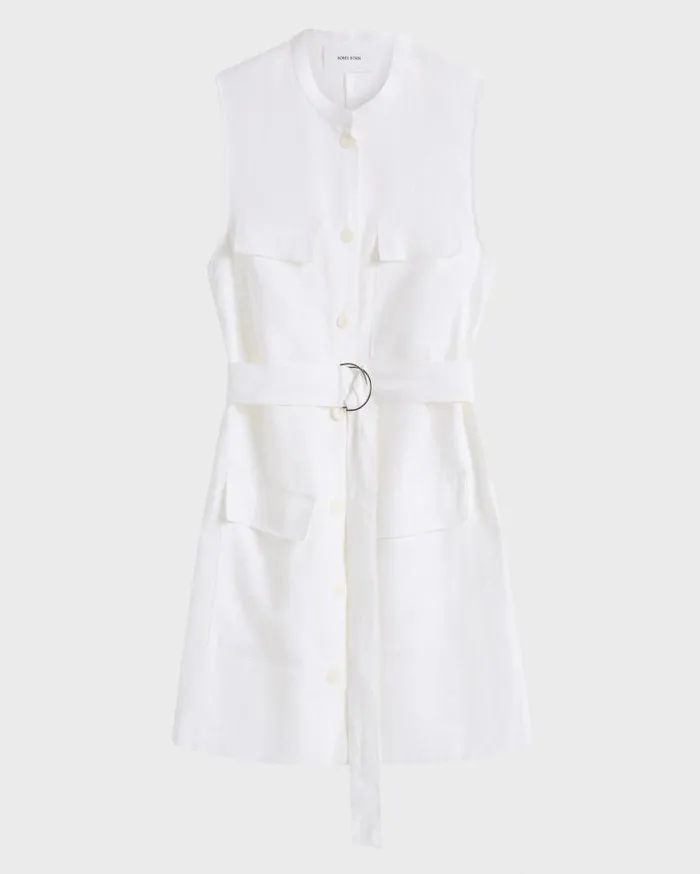 BONDI BORN Dresses Delphi Utility Dress 8211 White 8211 Women BONDI BORN Dresses Delphi Utility Dress 8211 White 8211 Women