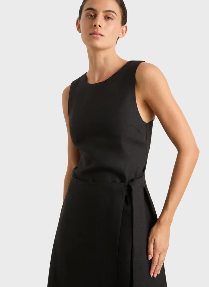 BONDI BORN Dresses Delphi Wrap Long Dress 8211 Black 8211 Women