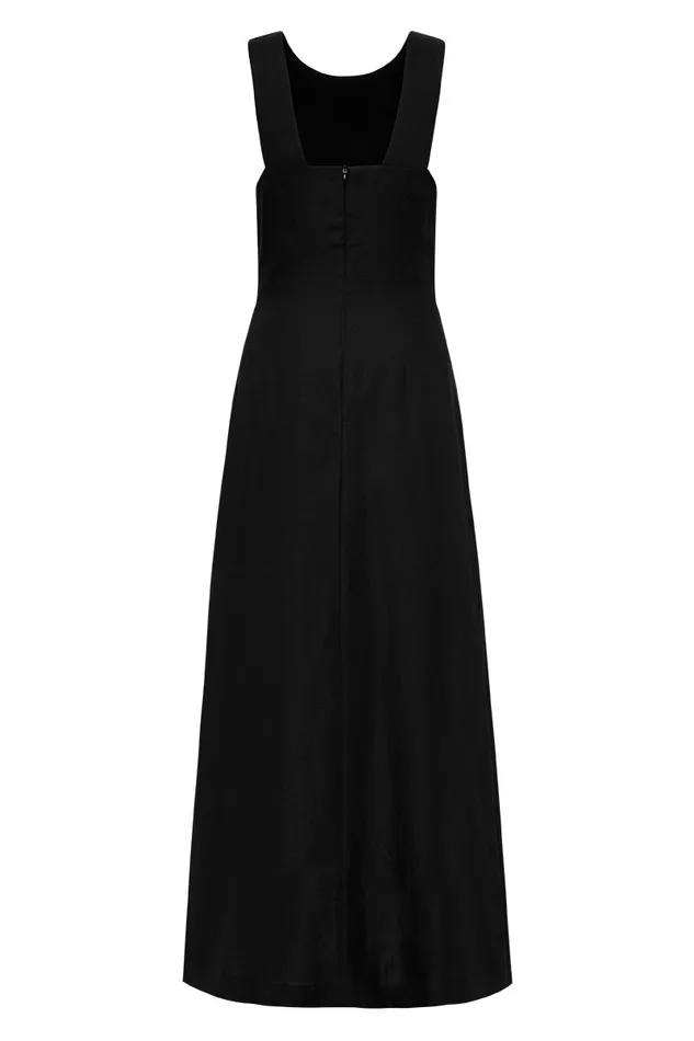 BONDI BORN Dresses Delphi Wrap Long Dress 8211 Black 8211 Women