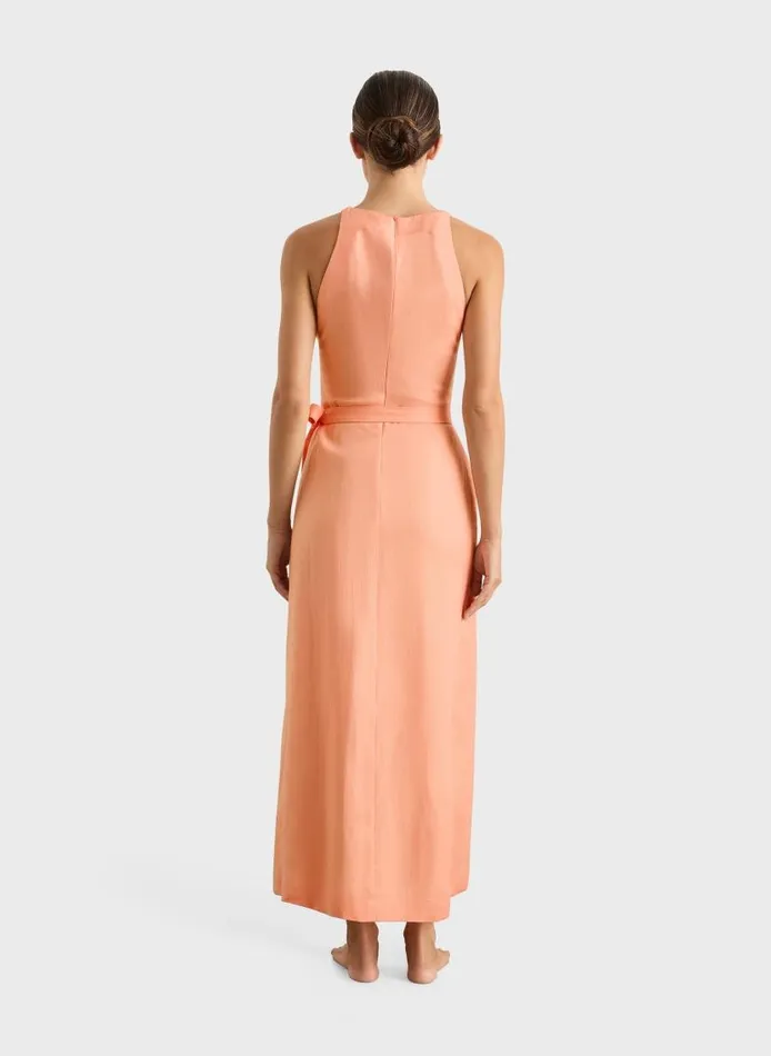 BONDI BORN Dresses Delphi Wrap Long Dress 8211 Sherbet 8211 Women