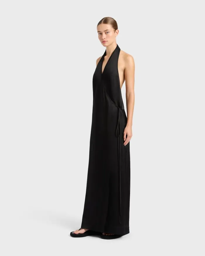 BONDI BORN Dresses Faro Halter Maxi Dress 8211 Black 8211 Women BONDI BORN Dresses Faro Halter Maxi Dress 8211 Black 8211 Women