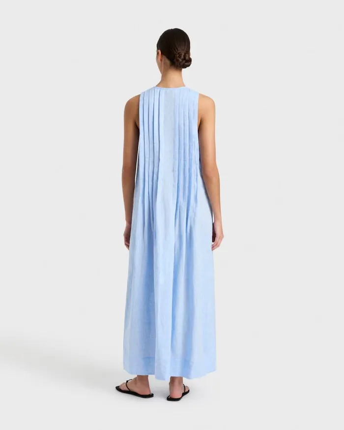 BONDI BORN Dresses Leiden Pleat Front Maxi Dress 8211 Sky 8211 Women BONDI BORN Dresses Leiden Pleat Front Maxi Dress 8211 Sky 8211 Women