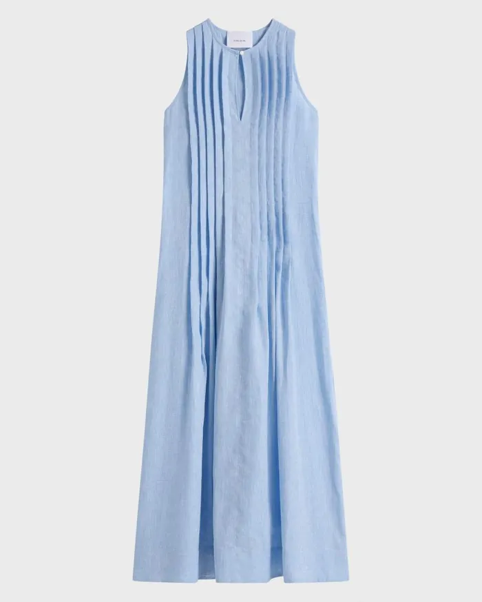 BONDI BORN Dresses Leiden Pleat Front Maxi Dress 8211 Sky 8211 Women BONDI BORN Dresses Leiden Pleat Front Maxi Dress 8211 Sky 8211 Women