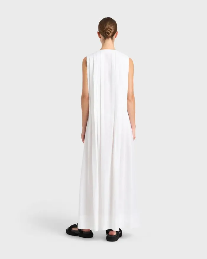 BONDI BORN Dresses Leiden Pleat Front Maxi Dress 8211 White 8211 Women BONDI BORN Dresses Leiden Pleat Front Maxi Dress 8211 White 8211 Women