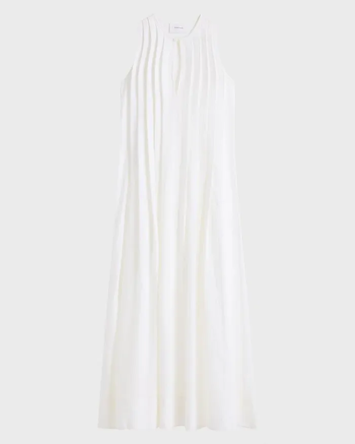 BONDI BORN Dresses Leiden Pleat Front Maxi Dress 8211 White 8211 Women BONDI BORN Dresses Leiden Pleat Front Maxi Dress 8211 White 8211 Women