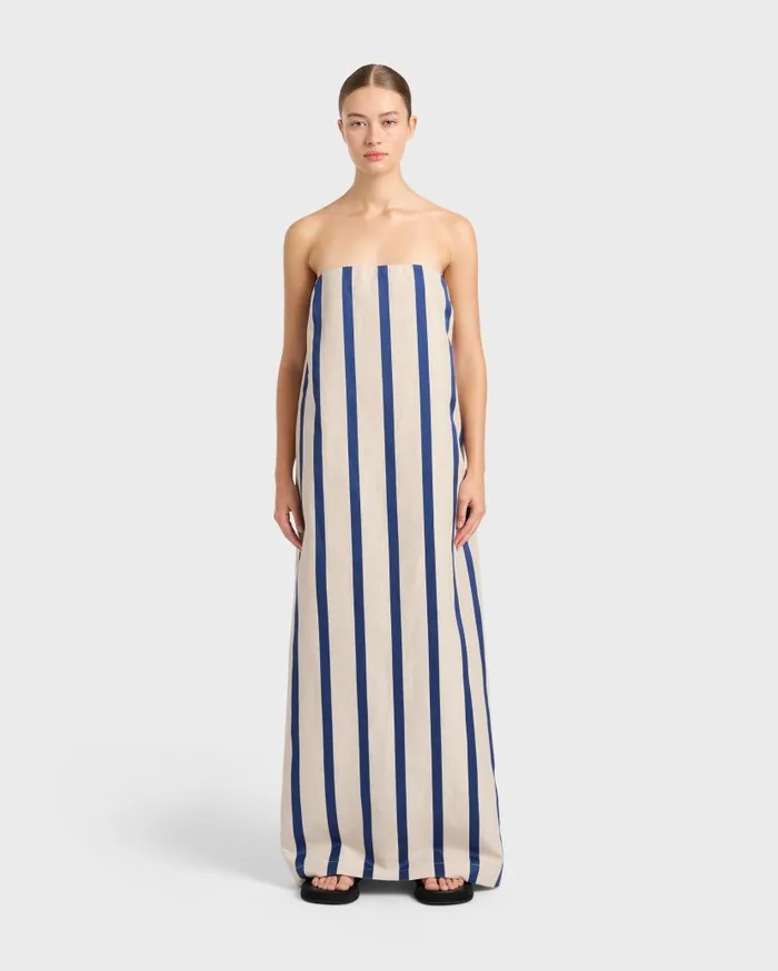 BONDI BORN Dresses Maine Strapless Maxi Dress 8211 Seaside 8211 Women