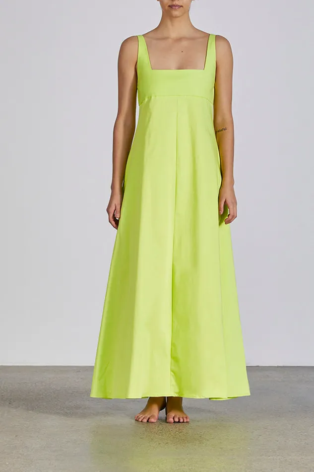 BONDI BORN Dresses Malta Long Dress 8211 Wild Lime 8211 Women