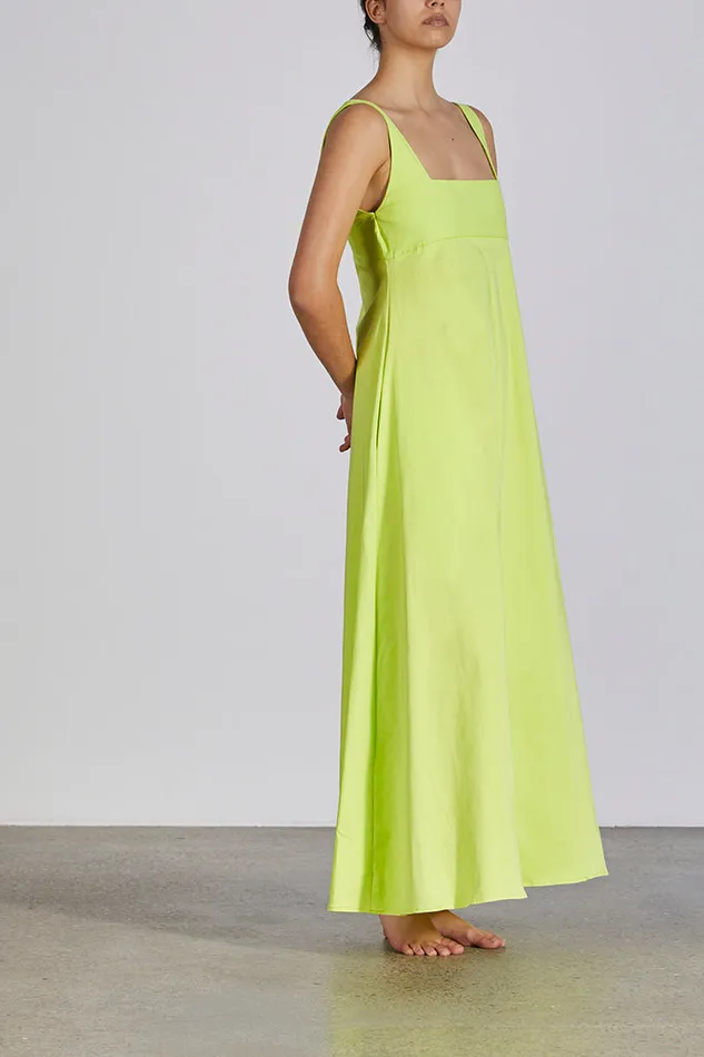 BONDI BORN Dresses Malta Long Dress 8211 Wild Lime 8211 Women