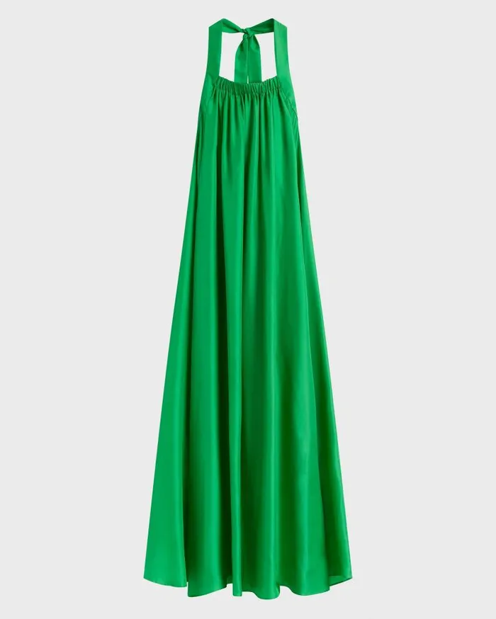 BONDI BORN Dresses Marfa Halter Maxi Dress 8211 Kelly 8211 Women